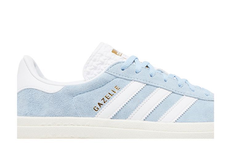 Женские кроссовки adidas Gazelle Bold Clear Sky (Женский) Ясное небо/Облако Белый/Золотой металлик