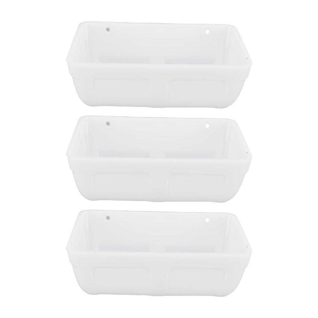 Hanging Poultry Feeder Large Capacity Space Saving Plastic Hanging Chicken Feeder Trough for Farm