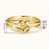 Женское модное и персонализированное кольцо-узел, креативного дизайна, подходящее для повседневного и простого стиля как мужчин, так и женщин.