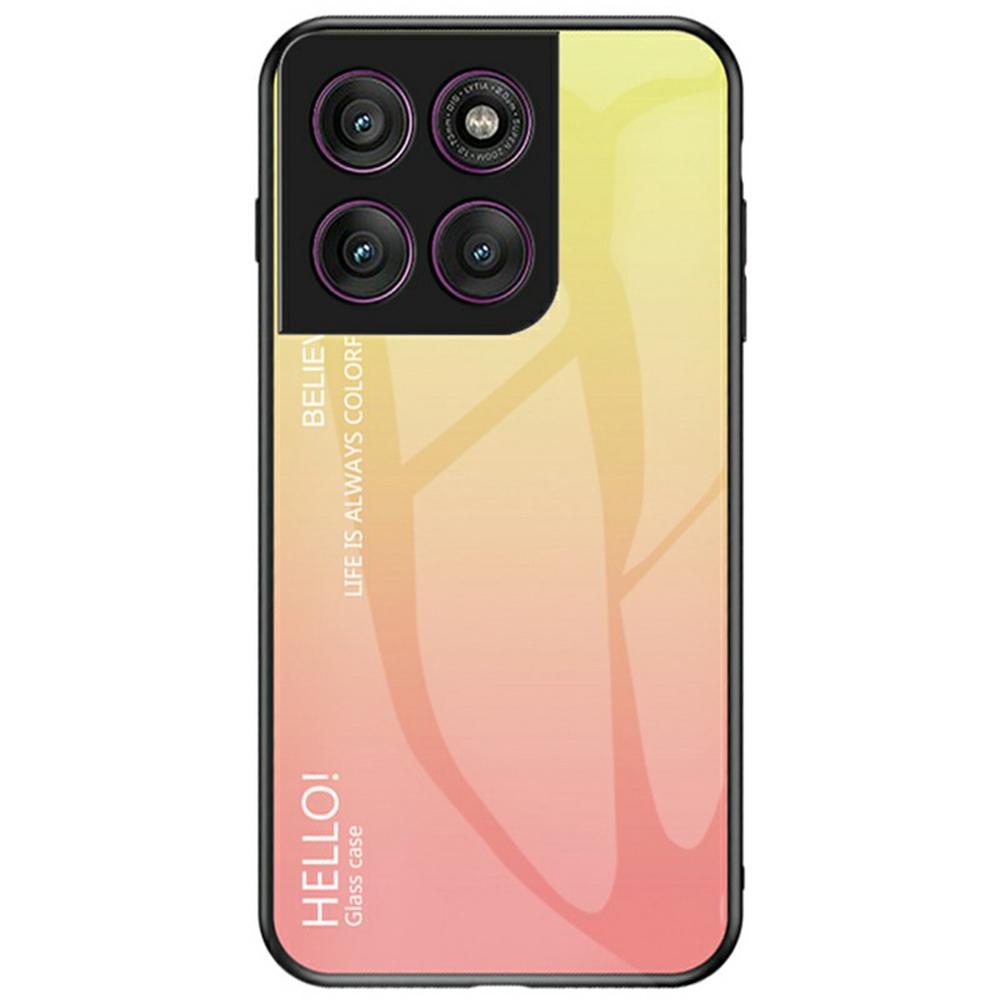 Для Motorola Edge 60 Pro 5G Чехол Защита от царапин Закаленное стекло+ПК+ТПУ Чехол для телефона