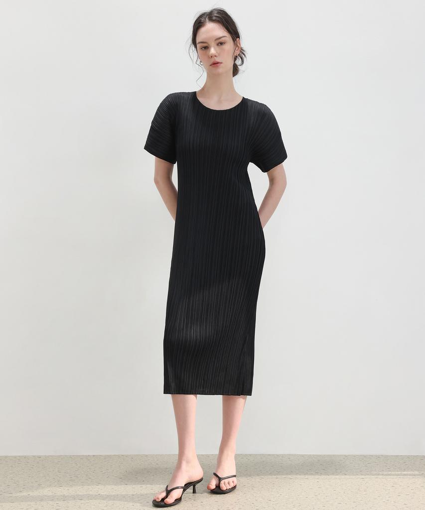 Плиссированное платье с коротким рукавом PLEATSMOOD Mira