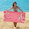 Watermelon Striped Beach Towel, Double-sided Velvet Quick-drying Towel, Bath Towel