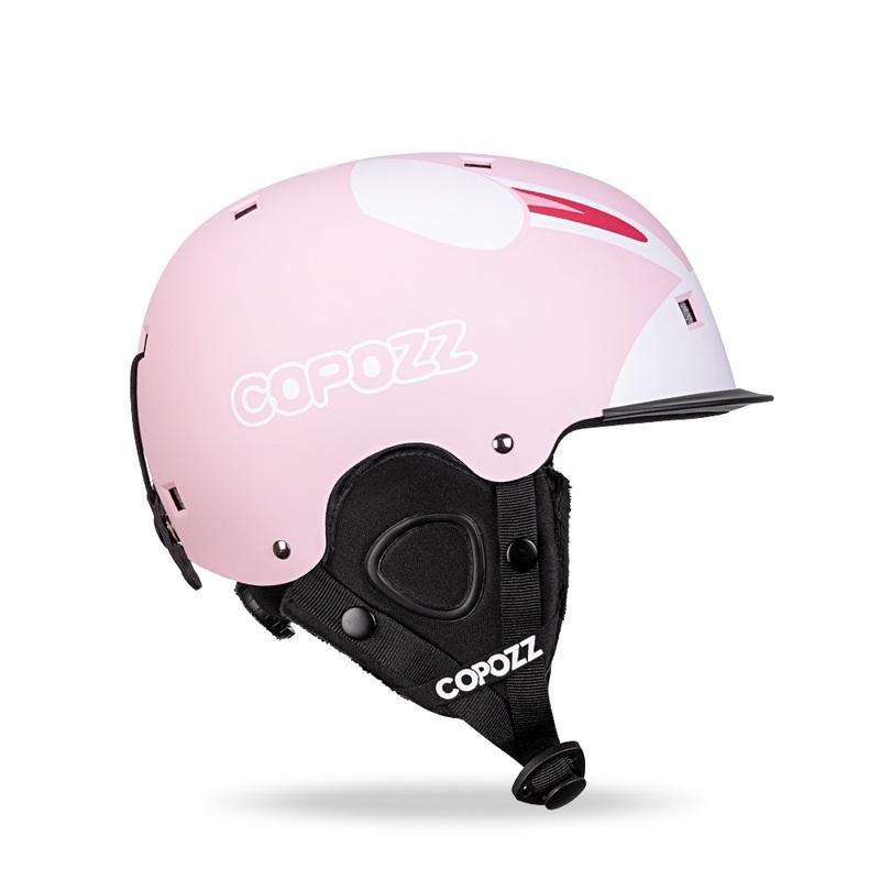 COPOZZ  Kids Cartoons Ski Helmet  Integrally-molded Safety Outdoor Skiing Cycling Protection Helmet Skiing Equipment