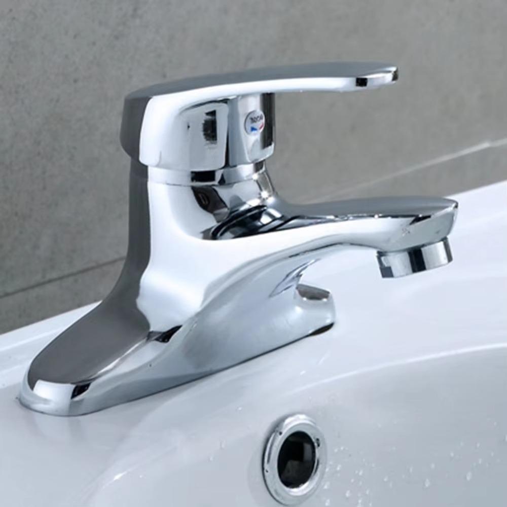 Quick Open Bathroom Taps Hot and Cold Wash Sink Tap Modern Basin Faucet