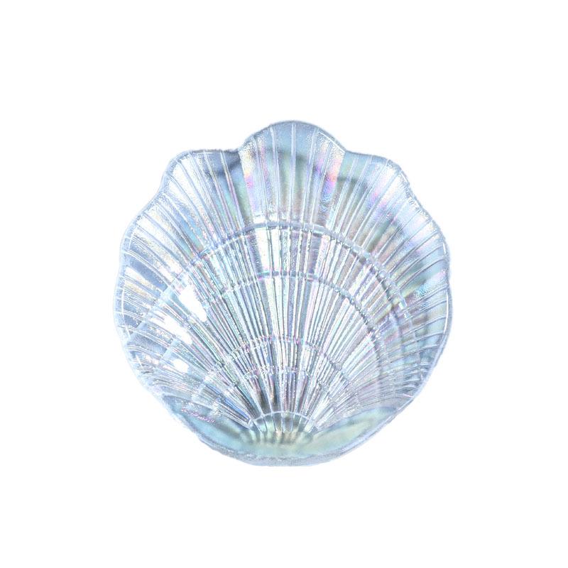 Художественная стеклянная тарелка «Русалка»: Яркий реквизит для демонстрации нейл-арта и ювелирных изделий