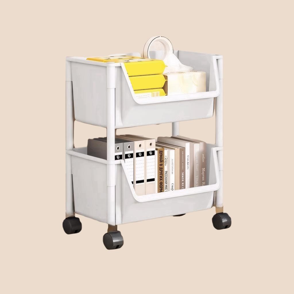 Тележка Книжная полка Кухонный стеллаж для хранения Кухонный уголок Узкий щелевой шкаф для хранения Ванная комната Гостиная Домашний органайзер