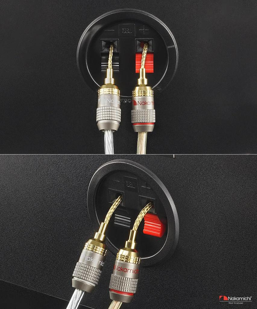 Nakamichi FanLock Excel Позолоченные 24K Подвижные Банановые Штекеры с Штырем 2 мм для Пружинных Терминалов, 10-18 AWG, 4 мм Hi-Fi Разъемы для Домашнего Кинотеатра, 12 шт.