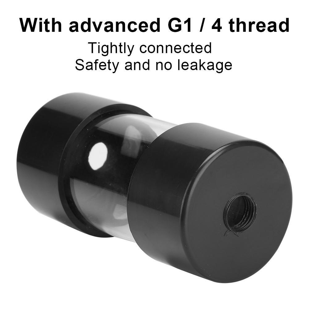 Transparent Cylindrical Computer Water Cooling Water Tank 100MM for Long Term Attraction