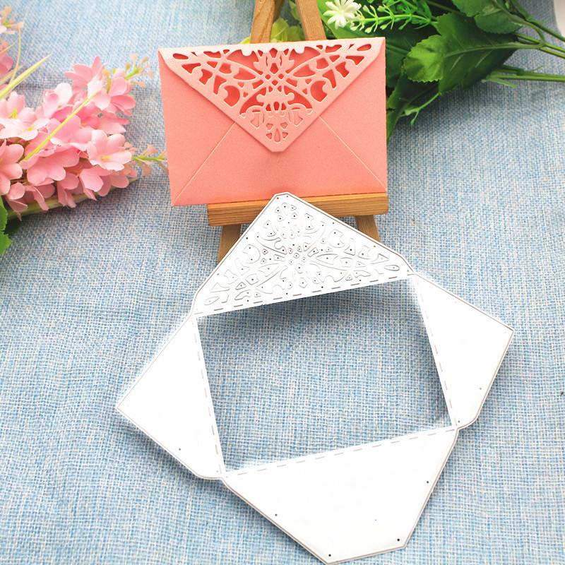 Конверт в форме приглашения, дизайн-шаблон, трафарет для резки металла для DIY, скрапбукинг, альбом, фототиснение, бумажная карта, ремесленный декор