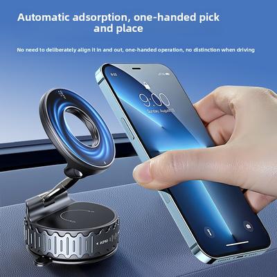 Магнитный автомобильный держатель для телефона, свободное вращение на 360°, складное хранение, многофункциональная подставка для мобильного телефона, поддержка мобильных телефонов iPhone и Android