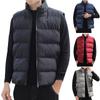 Men's Down Cotton Vest Outer Wear Spring And  Stand Collar Waistcoat Vest Jacket