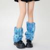 Personalized Colored Plush Knitted Leg Covers Women Autumn Winter Thick Warm Stacked Socks Boot Cuffs Covers