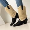 Женские ботильоны на высоком каблуке, осенне-зимние, новые, на толстом каблуке, модные, ботильоны большого размера