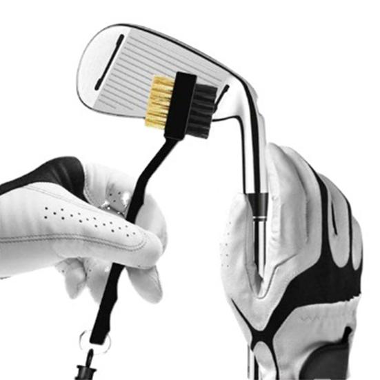 Щетка для чистки гольфа Полезная многофункциональная эффективная щетка для чистки Двусторонняя щетка для чистки гольфа Щетка для гольфа Аксессуары для гольфа