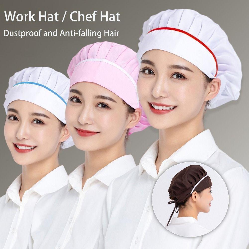 Mesh Chef Hat Work Wear Cooking Hygienic Cap Chic Hair Nets Cap  Food Service