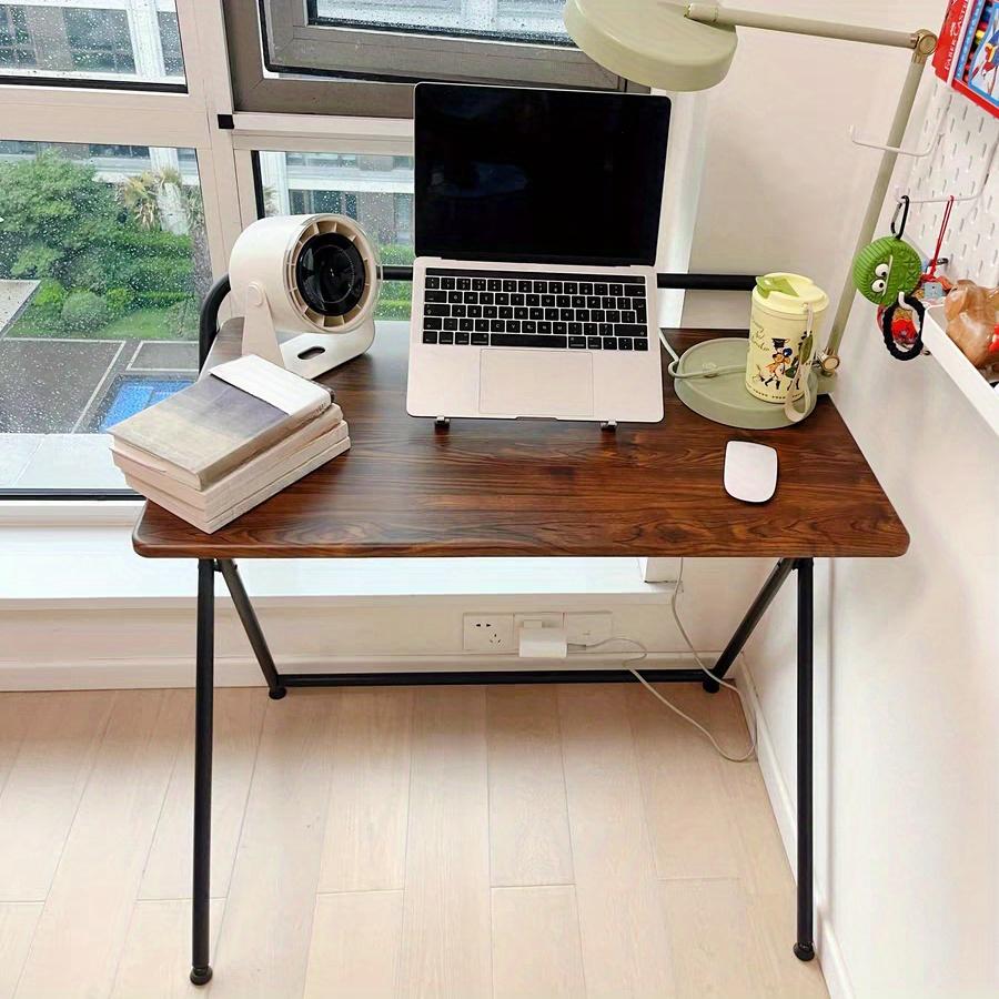 Desk 24 Inches Foldable Computer Desk Study Desk School Dormitory Desk Portable Office Desk - Black