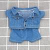 Daily Outfit Cotton Doll Jeans Clothes Suit Doll Coat Tops Doll Jacket Pants  15cm/20cm