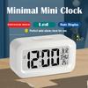 1pc LED Digital Alarm Clock Mini Alarm Clock Suitable For Home Office Bedside Table Kids Bedroom Electronic Clocks Decor Garden