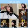 Glasses Knitted Cap Solid Color Bean Hat Windproof Breathable Winter Outdoor