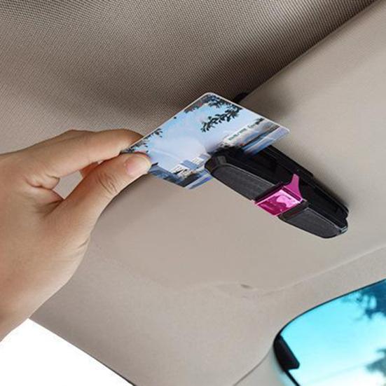 Автомобильный держатель для солнцезащитных очков, зажим для очков, вращающийся на 180 градусов, защита от царапин, простой в установке зажим для солнцезащитных очков