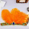 Feather Flapper Headbands Mardi Gras Prom Dancer Headpiece for Party Carnivals Celebrations Headwear Hair Styling
