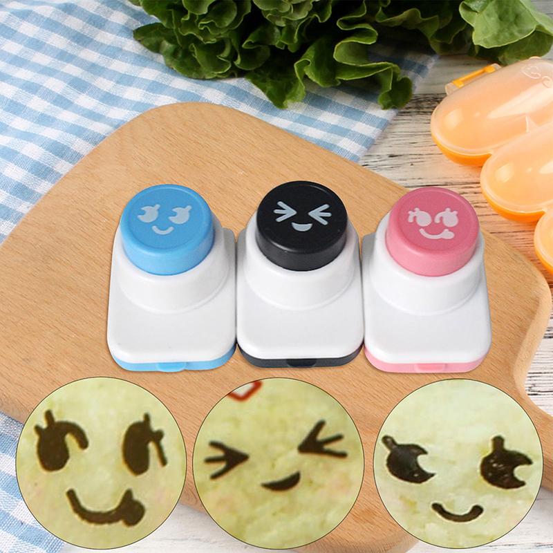 Мультфильм рисовые шарики формы Diy улыбающееся лицо форма резак для морских водорослей Бенто суши инструменты