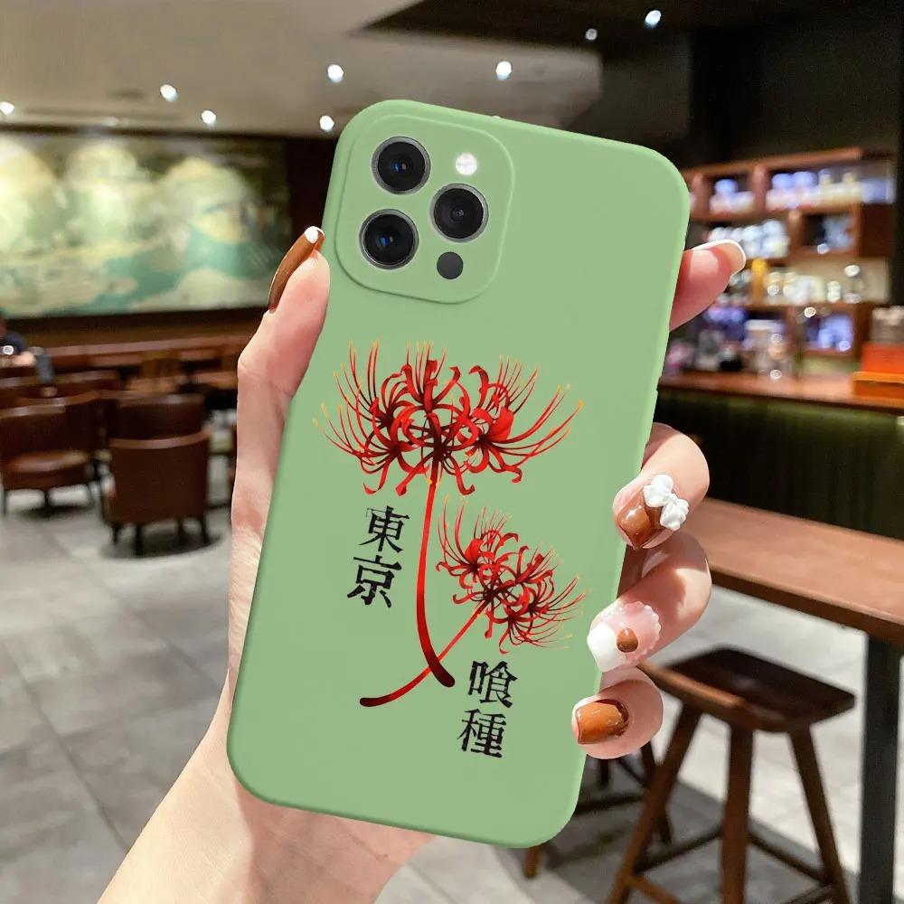 Чехол для телефона Tokyo Ghoul из аниме для iPhone 16 15 14 13 12 11 Pro Max XS XR X 7 8 Plus Mini SE Мягкий ТПУ Funda