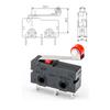 10 PCS Micro Switch 3Pin NO/NC Mini Limit Switch 5A 250VAC Roller Arc Lever Snap Action Push Micro Switches