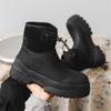 Мужские ботинки Мартин 2025 новые ретро высокие на толстой подошве для улицы функциональные ветрозащитные эластичные ботинки 4722-J