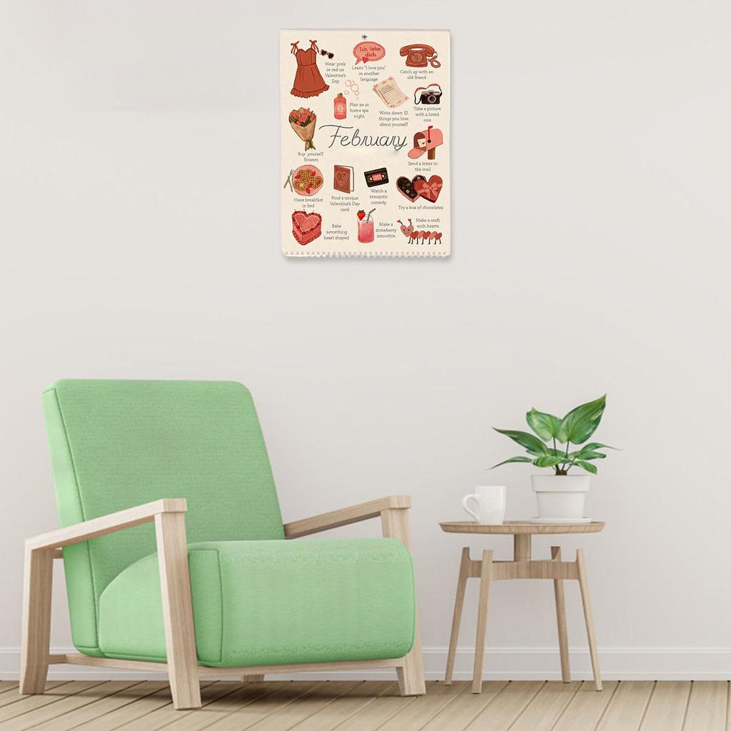 Календарь-планировщик дел на 2025 год, настенный календарь на 2025 год, подвесной настенный календарь с двойной спиралью, ежемесячный календарь без подкладки, ежедневный блок