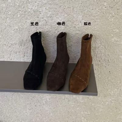 Ретро внутренняя платформа с острым носком универсальные короткие ботинки ранняя осень новые тонкие ботинки маленькие ботильоны модные короткие ботинки женские