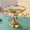 Высококлассная стеклянная многоярусная фруктовница Декор для гостиной Поднос для сервировки закусок, орехов, конфет Элегантный поднос для хранения