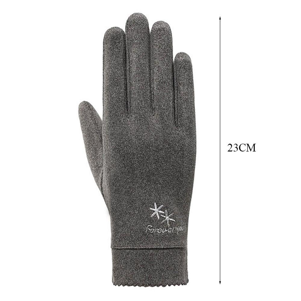 Touch Screen Warm Gloves Thickened Cycling Driving Gloves Daily Mittens  Men Women