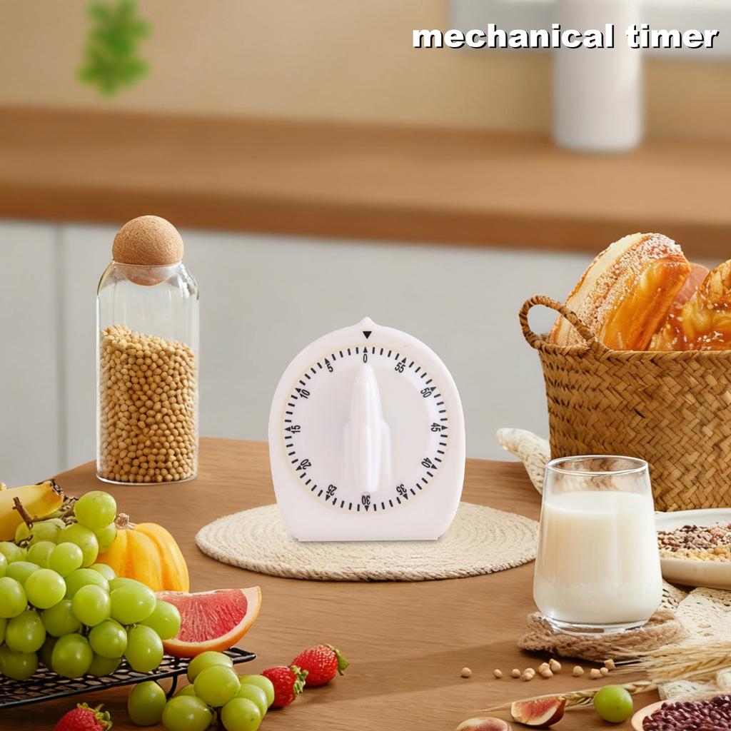 60-minute Mechanical Timer Countdown Kitchen Reminder Student Problem-solving Time Manager Alarm Clock