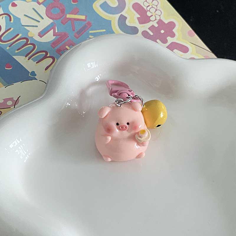 Милый аниме маленький поросенок брелок мультфильм кавайный поросенок брелок кулон креативный рюкзак украшения аксессуары подарки