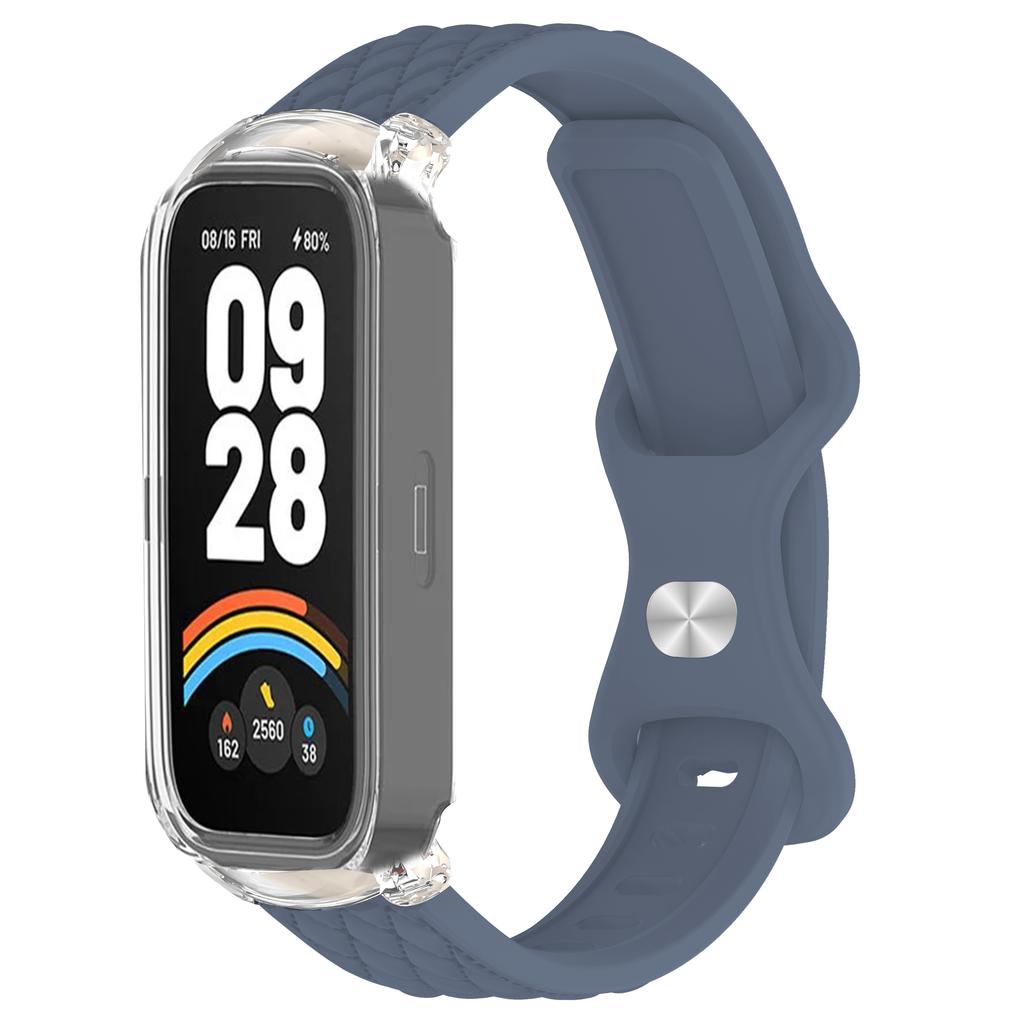 Чехол+Ремешок для Xiaomi mi band 9 8 active умные часы аксессуары sprot Силиконовый браслет correa ПК корпус Чехол для Redmi band 2 3