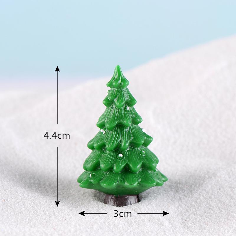 Christmas Small Gifts, Micro-landscapes Snow Scenes Decorative Ornaments Christmas Tree Accessories, Artificial Trees
