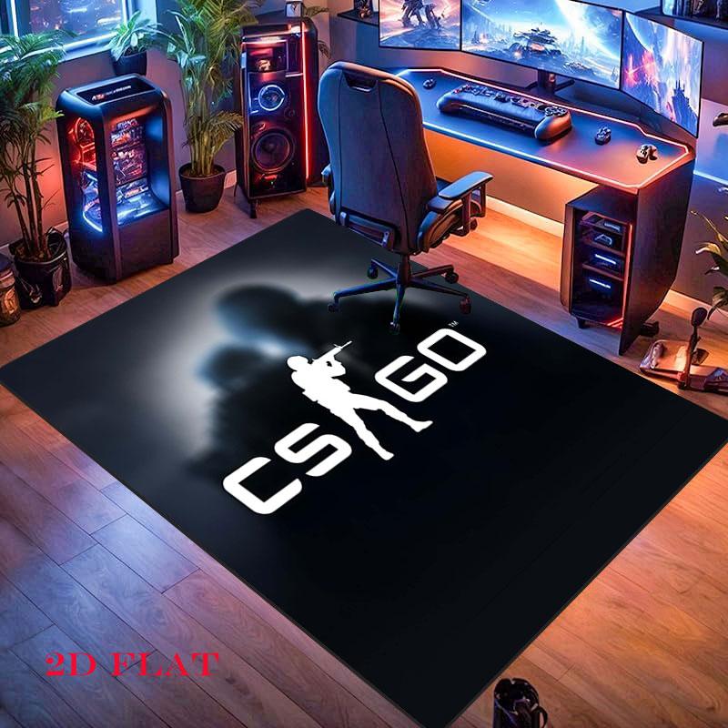 csgo2 Carpet Rug for Living Room Bedroom Home Sofa Decoration,Kids play Nonslip Floor Mat
