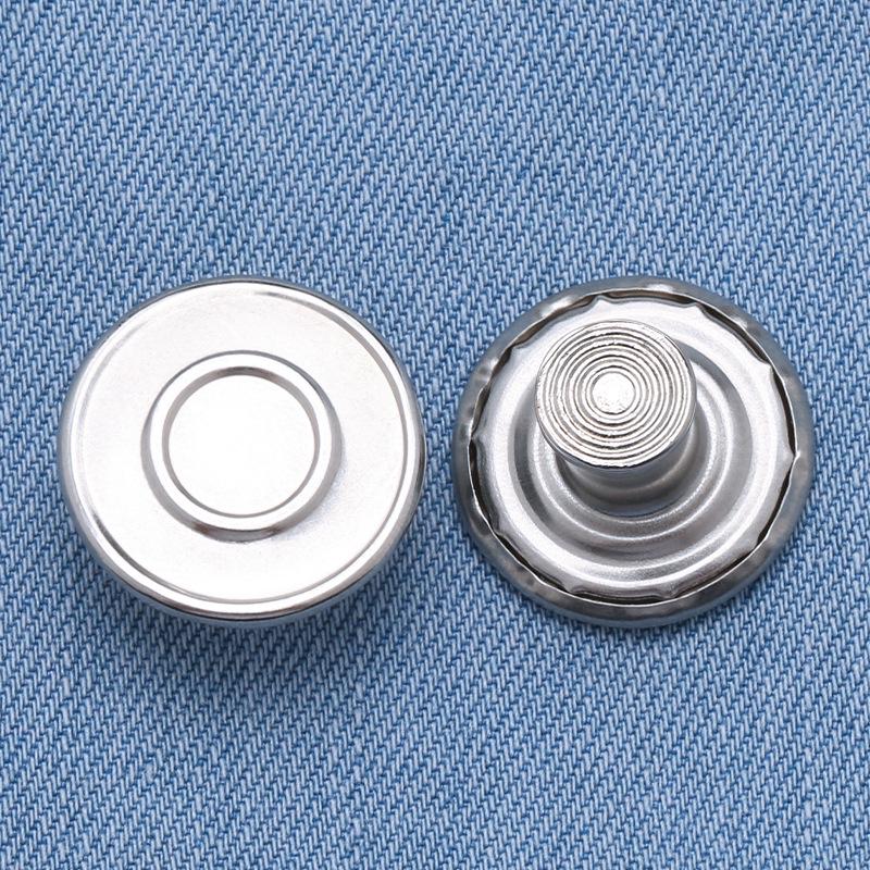 Регулируемые бесшовные металлические пуговицы для джинсовой ткани, съемная утягивающая талию волшебная кнопка