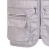 Outdoor Vest Zippers All Match Plus Size Stylish Pure Color Straight for Hunting