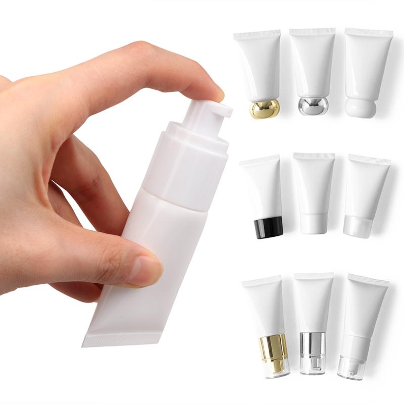Белый 30 г косметический мягкий тюбик лосьон для рук крем шампунь жидкий контейнер тюбик пустой флакон портативный дорожный флакон для шампуня