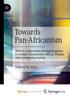 Книга Towards Pan-Africanism : Africa's Cooperation Through Regional Economic Communities (RECs), Ubuntu and Communitarianism
