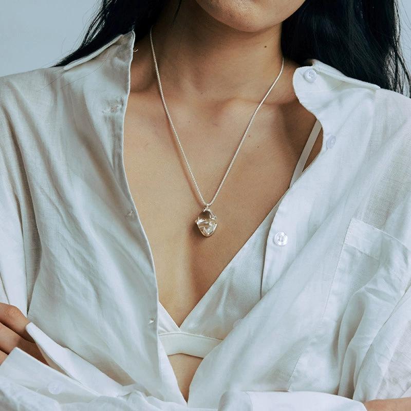 Exquisite White Crystal Necklaces For Women Lady Fashion New Clavicle Chain Jewelry Gift Party collares para mujer