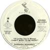 7-дюймовая пластинка БАРБАРЫ МАНДРЕЛЛ - (Если любить тебя неправильно) Я Не Жду AB12451 ABC Records 1978 США Фолк Б/У