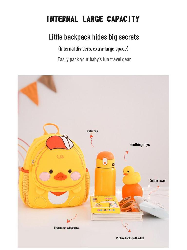 2025 Мультяшный Милый Детский Рюкзак для Возраста 1-6 лет: Двухлямочный рюкзак для детского сада