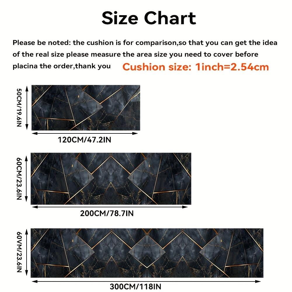 1 шт., напольный коврик с мраморным узором, современный кухонный полиэстеровый ковер, нескользящий, цветной, для дома, ванной комнаты, спальни, гостиной, декора