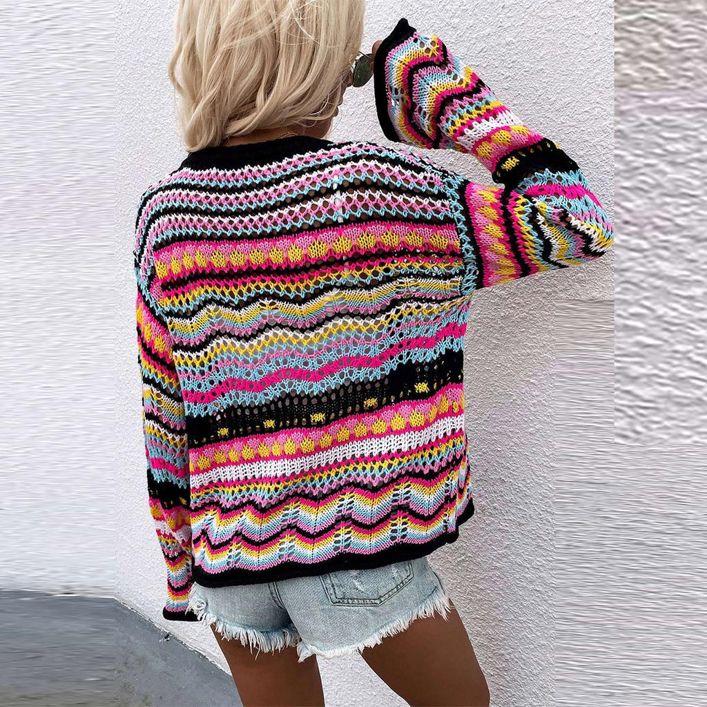 Women Casual Temperament Long Sleeve Sweater Top