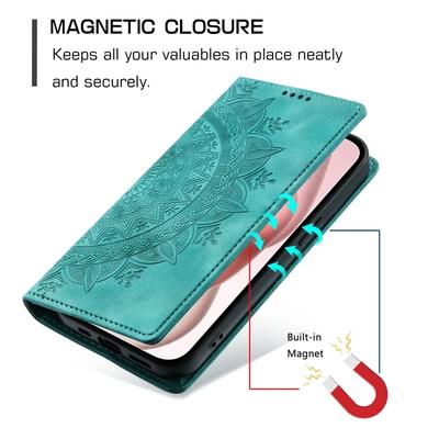 Чехол для Xiaomi Redmi Note 14 5G Кожаный чехол с мандалой для Xiaomi Redmi Note 14 Pro 14Pro Plus 5G Note14 4G Магнитная обложка Fundas