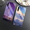 Роскошный чехол для телефона Samsung Galaxy A71 A72 A70 A73 A53 A13 5g A03 A22 A21s A03 Core A42 A52, стеклянная крышка с аниме-пейзажами