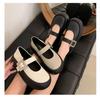 Shallow Mouth Simple Mary Jane 2025 Autumn and Winter New Boat Shoes One-word Platform Single Shoes Muffin Big Head Small Leather Shoes Women
